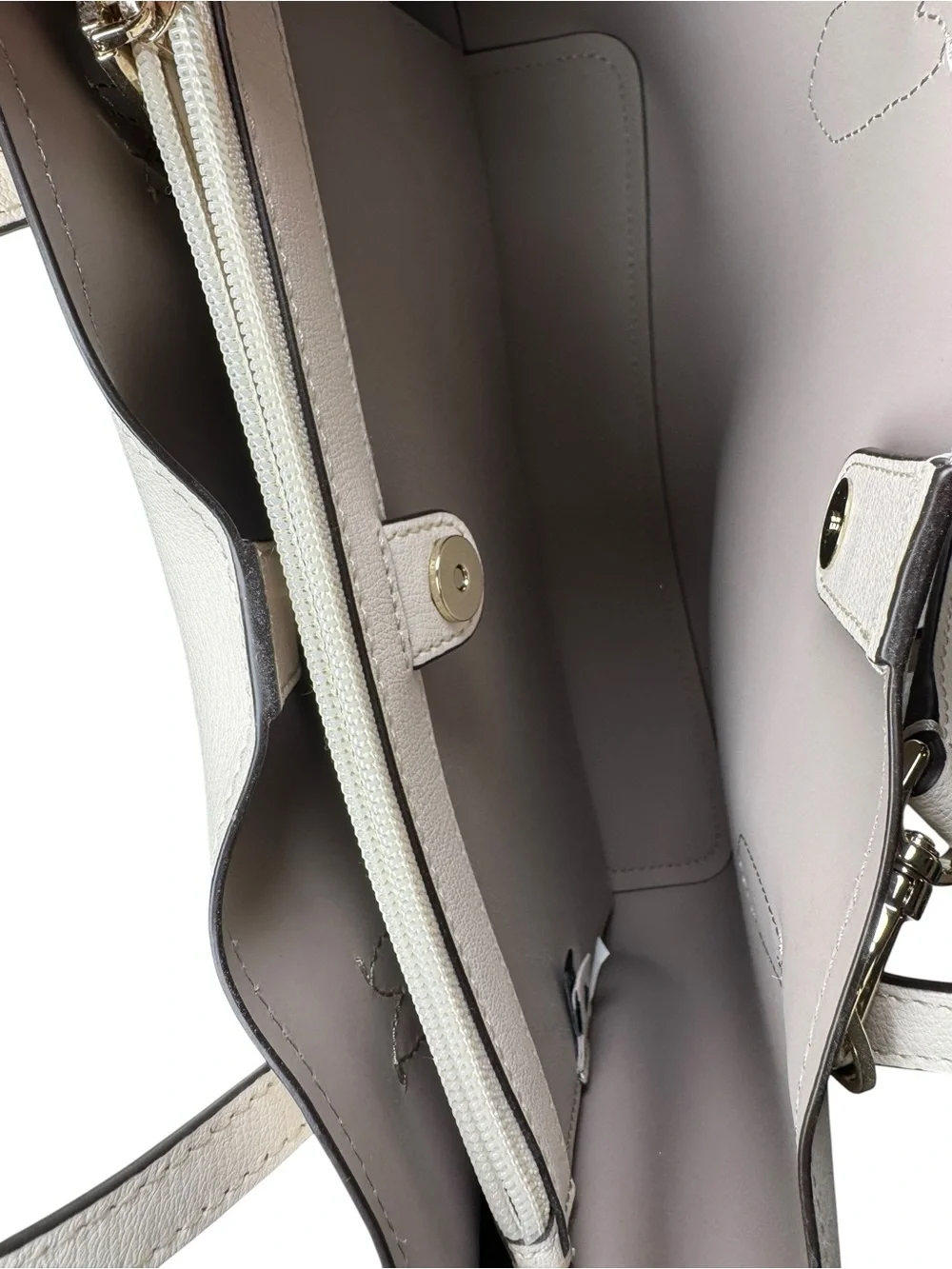 Kate Spade Harper Satchel in Tusk